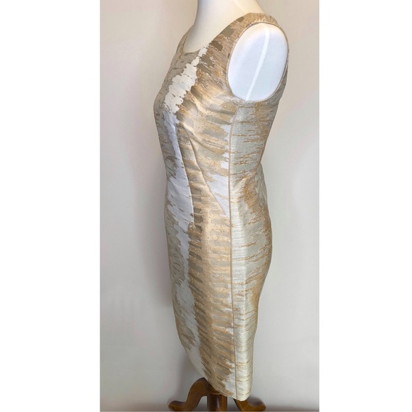 Lafayette 148 Sleeveless Textured Sheath Dress - Picture 2 of 8